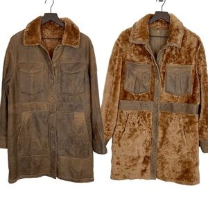 New! Hiso High Society Reversible Shearling Lamb Jacket